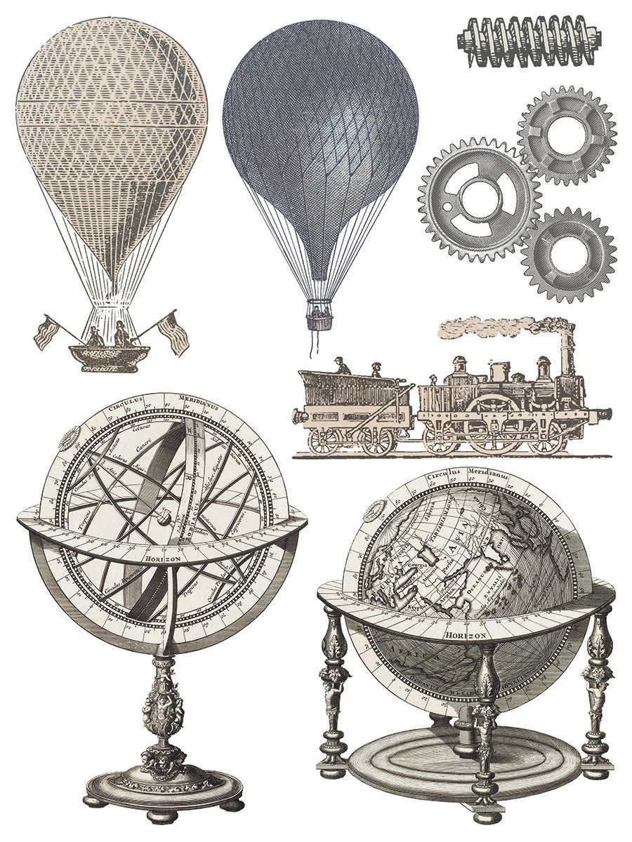 Exploration - 8 Sheet, 12X16 Pad IOD Decor Transfer™   RETIRED