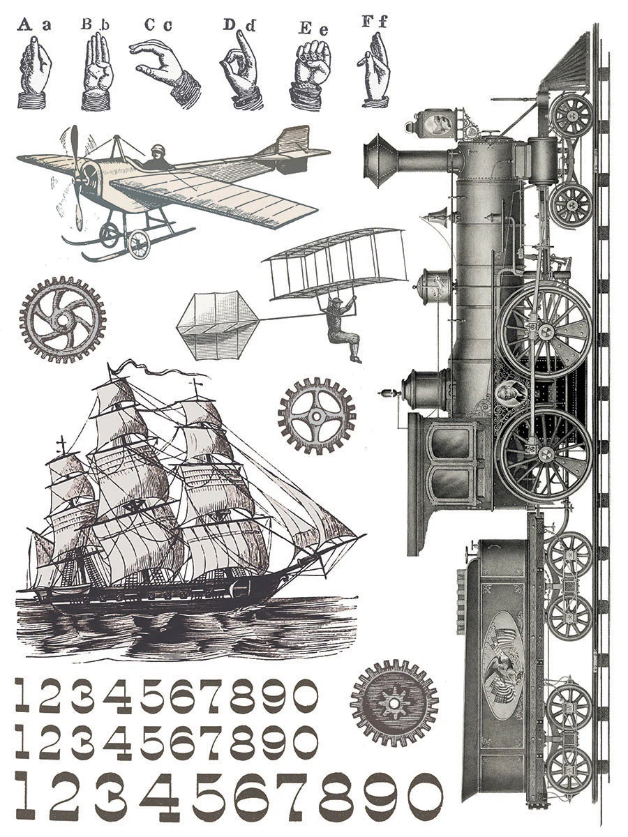 Exploration - 8 Sheet, 12X16 Pad IOD Decor Transfer™   RETIRED