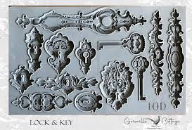 Lock & Key ~ IOD Decor Mould