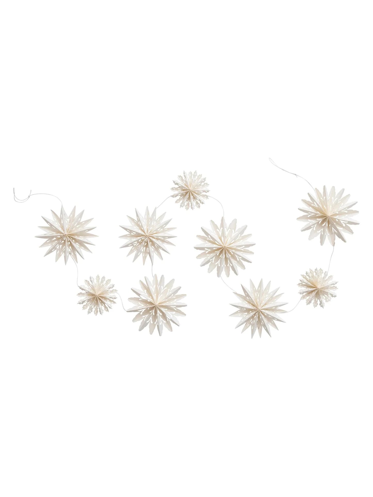 Snowflake Garland in Kraft Box 72in Long