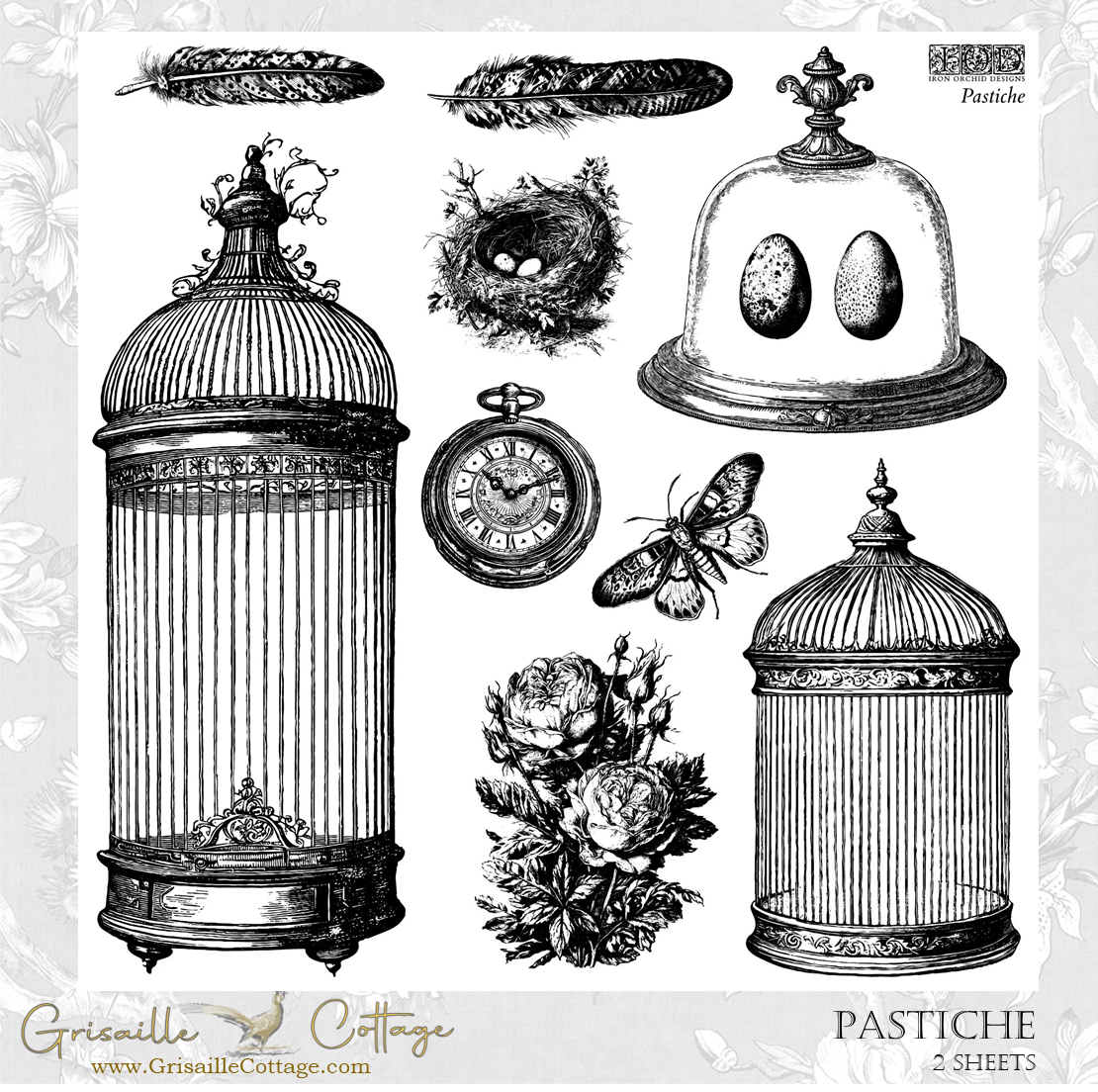 Pastiche 2-Sheet Set - IOD Decor Stamp