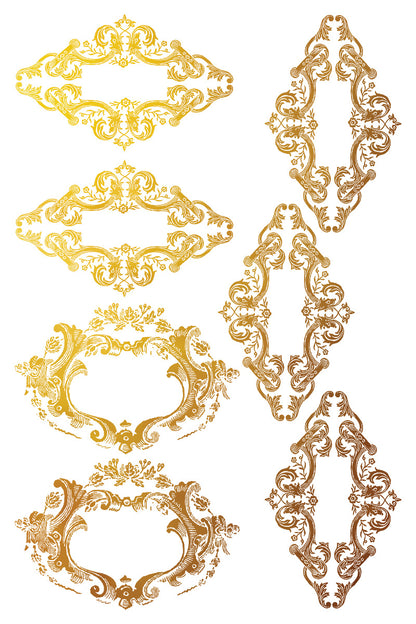Petit Ornements - Gilded Collection - 8 Sheet, 8x12 Pad IOD Decor Transfer™