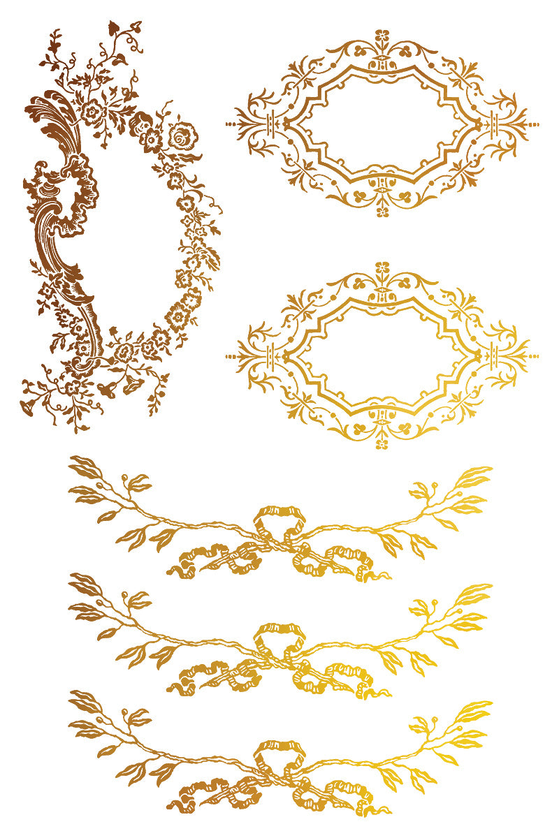 Petit Ornements - Gilded Collection - 8 Sheet, 8x12 Pad IOD Decor Transfer™