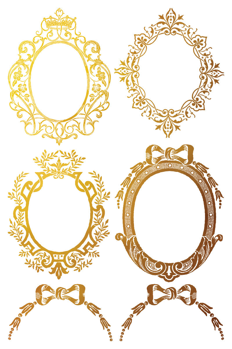 Petit Ornements - Gilded Collection - 8 Sheet, 8x12 Pad IOD Decor Transfer™