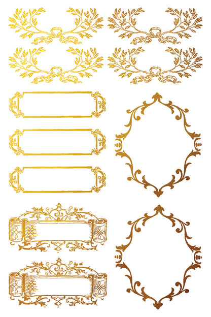 Petit Ornements - Gilded Collection - 8 Sheet, 8x12 Pad IOD Decor Transfer™