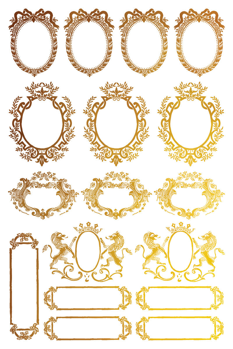 Petit Ornements - Gilded Collection - 8 Sheet, 8x12 Pad IOD Decor Transfer™