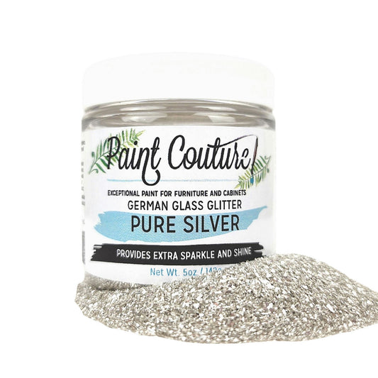 Pure Silver - Paint Couture German Glass Glitter 5.5oz (156g)