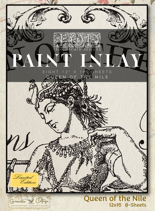 Queen of the Nile - 8 Sheets, 12x16 Pad IOD Paint Inlay™
