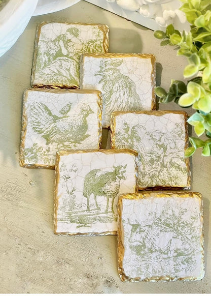 01-24-26 (12pm-2pm) Spring Slate Coaster Set