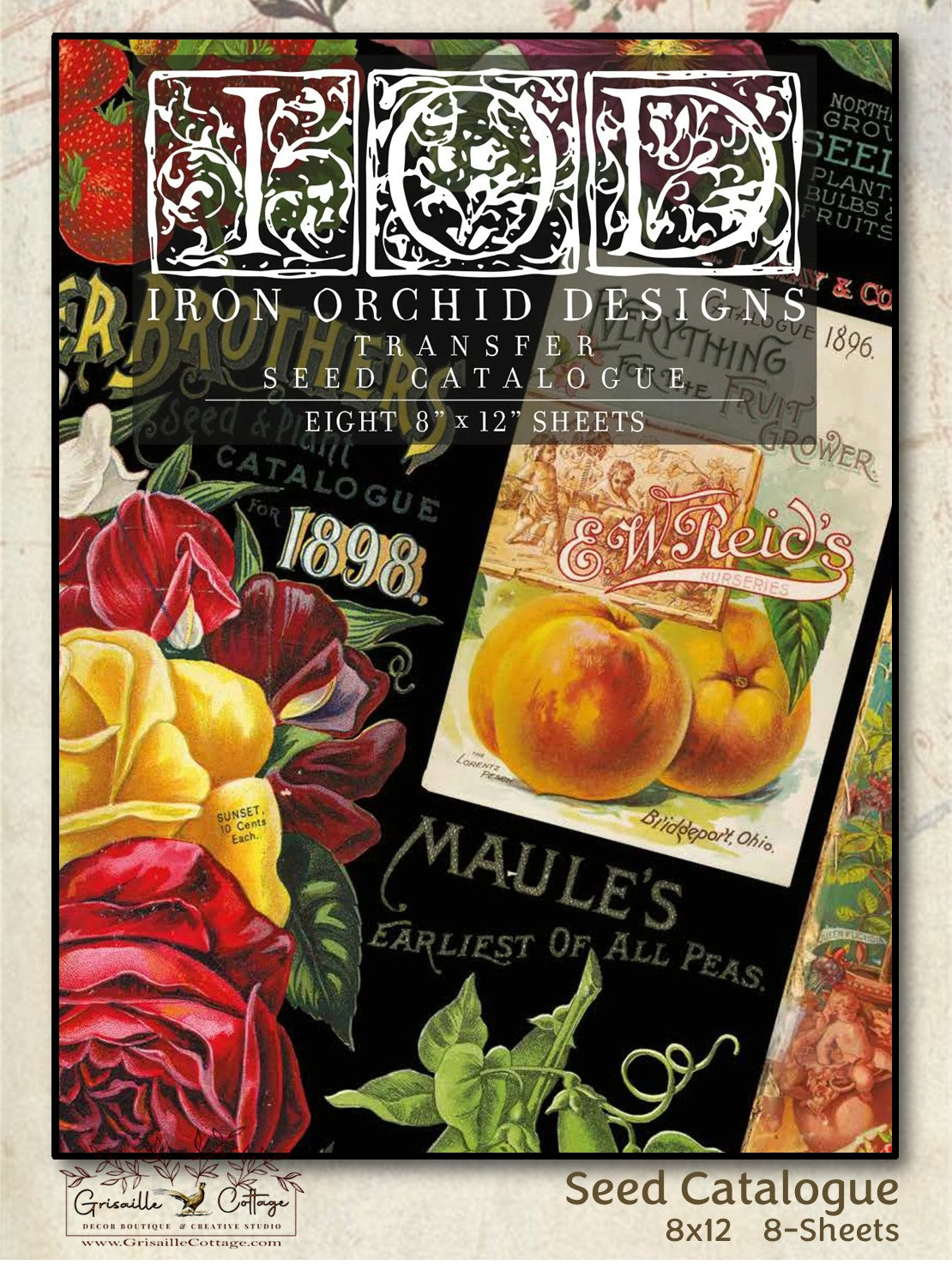 Seed Catalogue - 8 Sheets, 8x12 Pad IOD Decor Transfer™