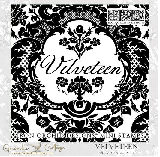 Velveteen 6x6 (4 sheets) - IOD Decor Stamp