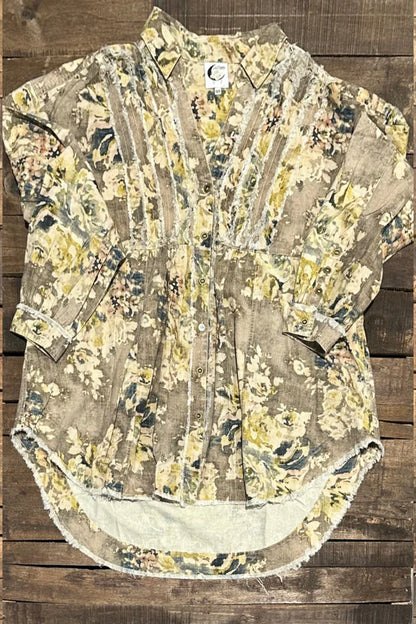 Classic Days Top, Vintage Floral O/S - Jaded Gypsy