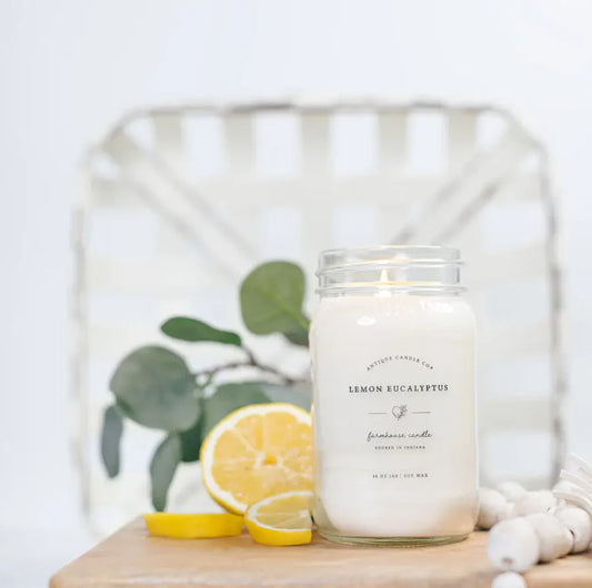 Antique Candle Co. 16oz - Lemon Eucalyptus