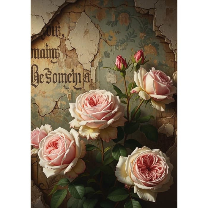 Gritty Roses 23x33 ( A1 ) - MINT by Michelle