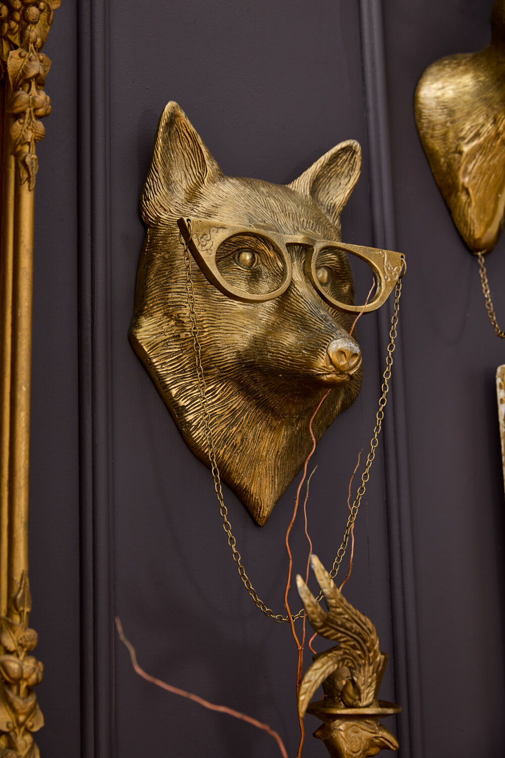 Eloise the Fox - Authentic E&E Eloise Collection Bronzed Aluminum Wall Mount