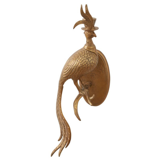 Emerson the Pheasant- Authentic E&E Eloise Collection Bronzed Aluminum Wall Mount
