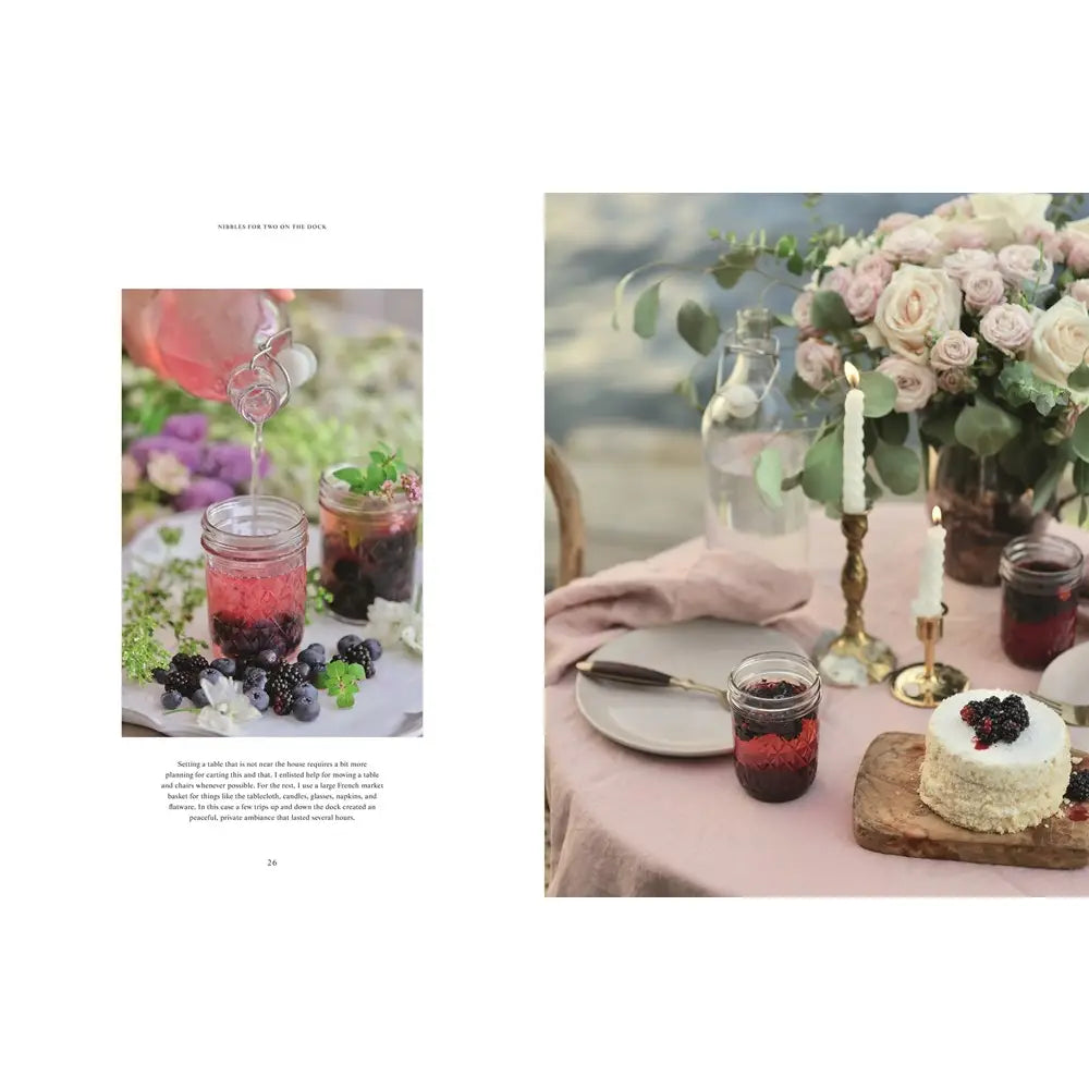 French Country Cottage Inspired Gatherings - Hard-Back Table Book