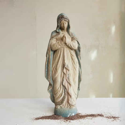 Hand-Painted Magnesia Reproduction Vintage Mary