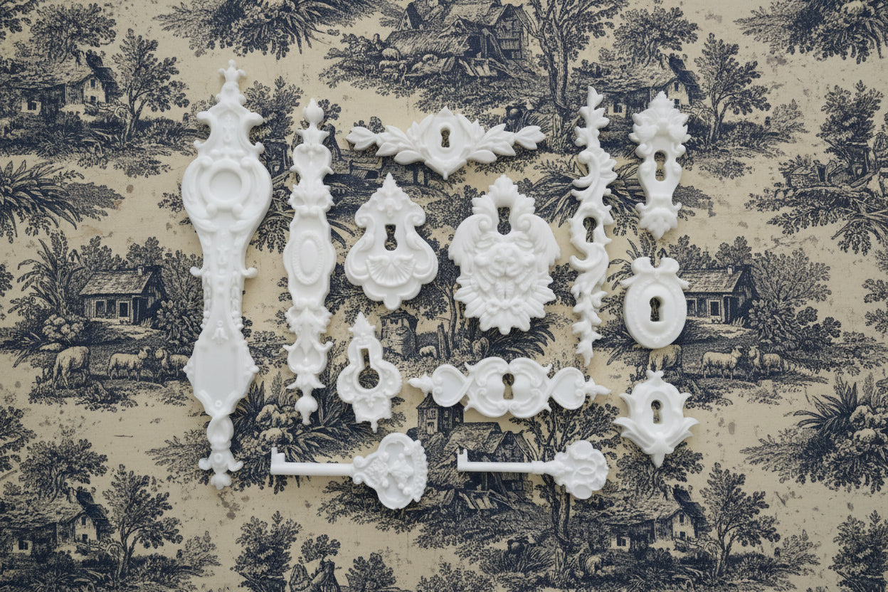 Lock & Key 2019 - Casted Resin Applique Set