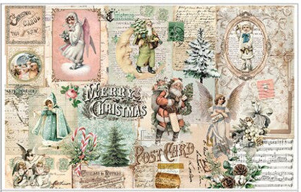 Holly Jolly Hideaway C -  19.5"x30" - Decoupage Paper