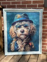 Doodle Bug Dog - Lg 21" x 29" Decoupage Paper by Whymsikel Designs