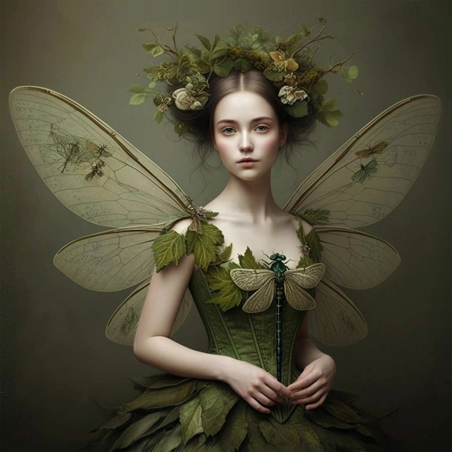 Green Grace 11.7 x 16.5 A3 - MINT by Michelle