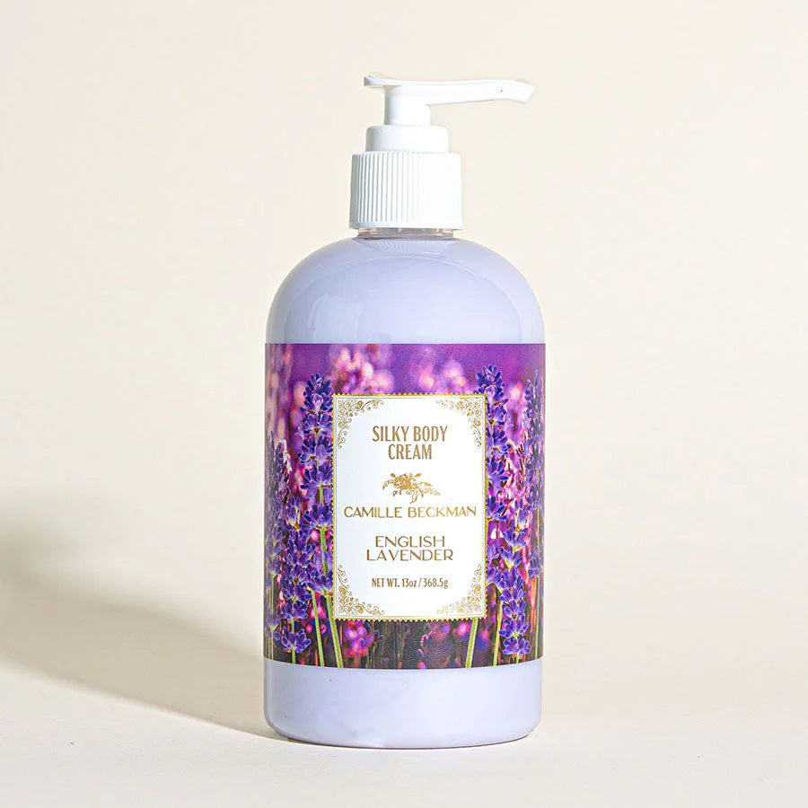English Lavender Hydrating Silky Body Cream 13oz - Camille Beckman