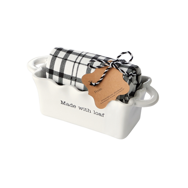 Mini Loaf Pan & Towel Set by Mud Pie