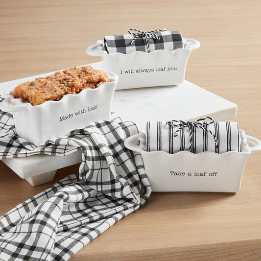 Mini Loaf Pan & Towel Set by Mud Pie