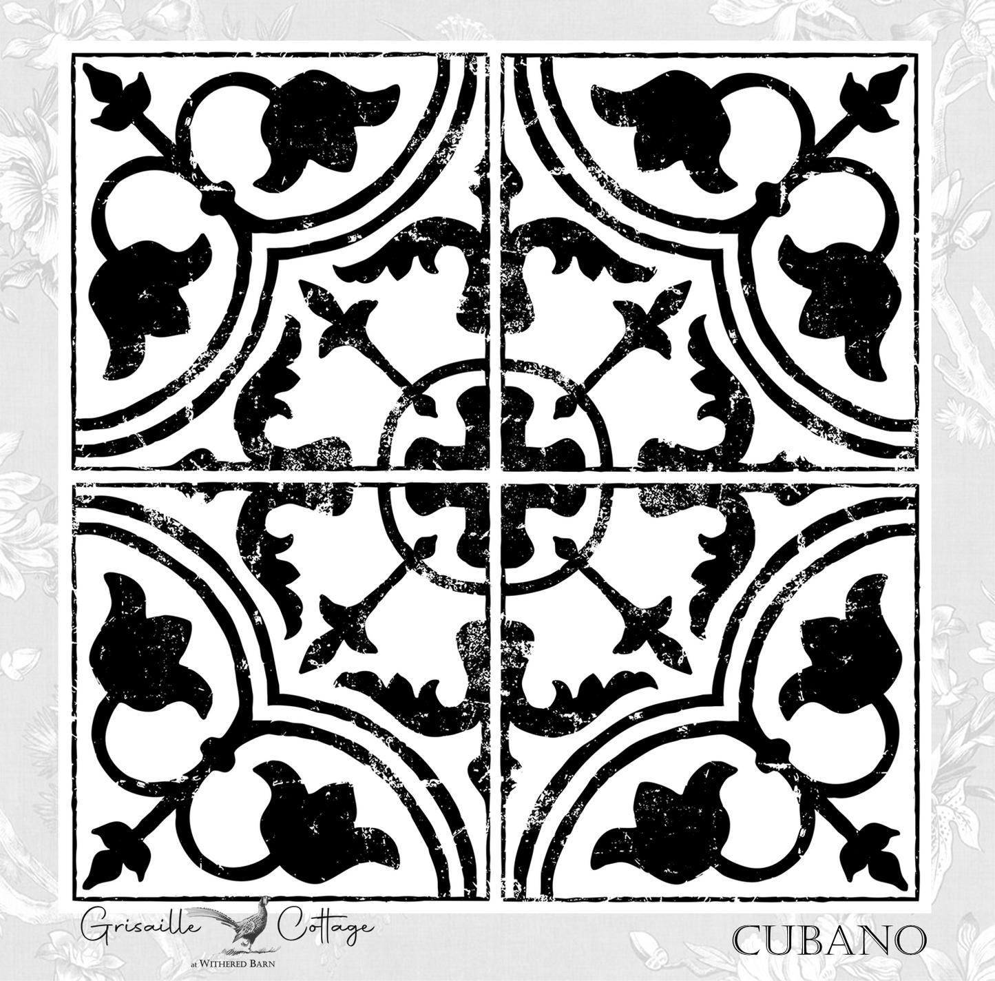 Cubano Field Tile - IOD Decor Stamp  RETIRED