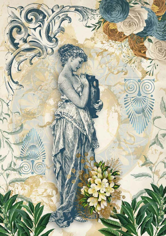 Grecian Goddess with Urn - A3 11.7 x 16.5 Rice Paper by Decoupage Queen