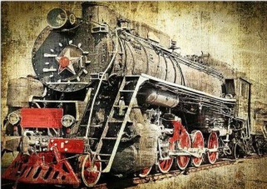 Antique Train - A1 23 x 33 Rice Paper by Decoupage Queen