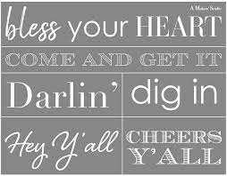 Southern Sayings Mesh Stencil 8.5"x11"