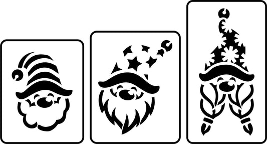 Christmas Gnomes Set of 3- JRV Stencil Co